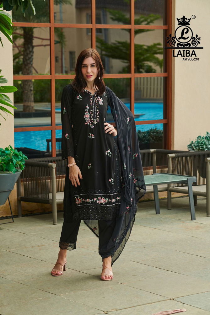 Laiba Am Vol 218 Georgette Readymade Pakistani Suits Catalog